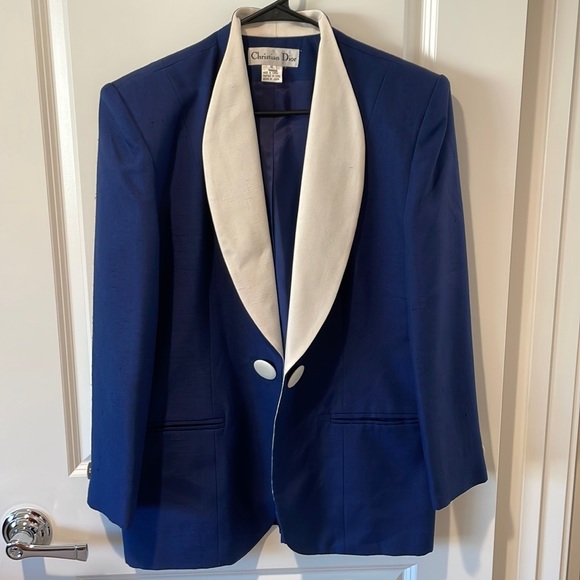 Dior Pants - Christian Dior Navy Skirt Suit